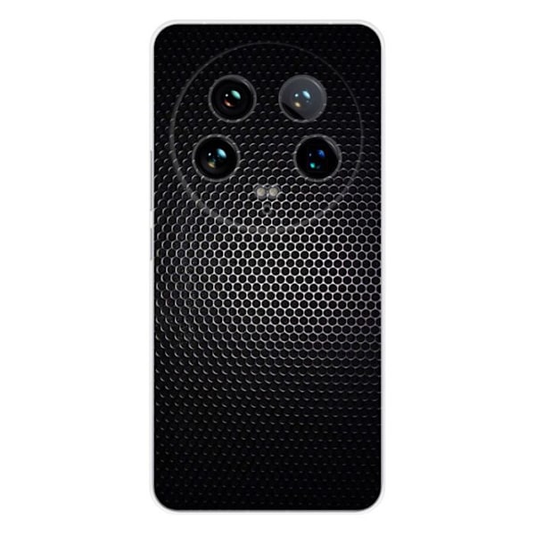 Silicone-fodral - Kompatibel med Xiaomi 14 Ultra - design mörk metall Transparent