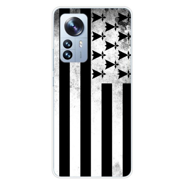Siliconefodral - Kompatibel med Xiaomi Mi 12 Pro - design brittiskt flagga Transparent