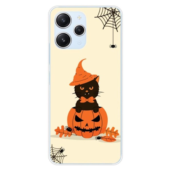Tryckt silikonfodral kompatibelt med Xiaomi Redmi 12 4G Redmi 12 5G HA Challoween Flerfärgad