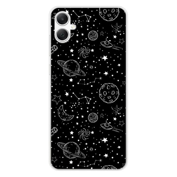 Siliconfodral - Kompatibel med Samsung Galaxy A05 - design galaxy draw Transparent