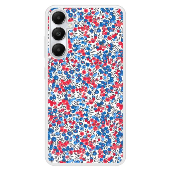 Coque i förstärkt silikon med tryck kompatibel med Samsung Galaxy A25 Liberty Wiltshire Blå Transparent