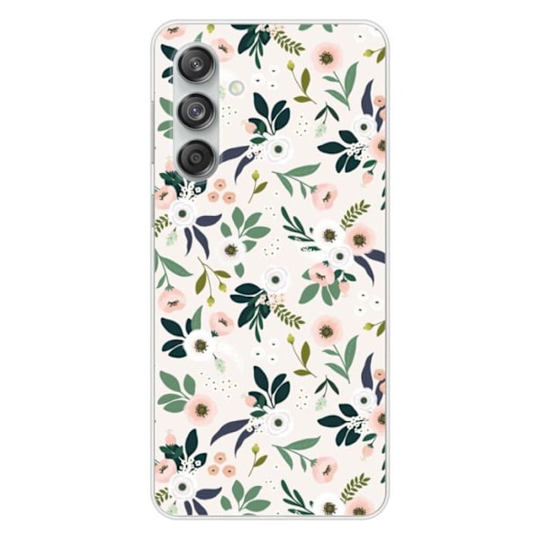 Silicone Case Printad - 1001 Skal - Samsung Galaxy M55 5G - Blommönster - Optimal Skydd - Mjuk Transparent