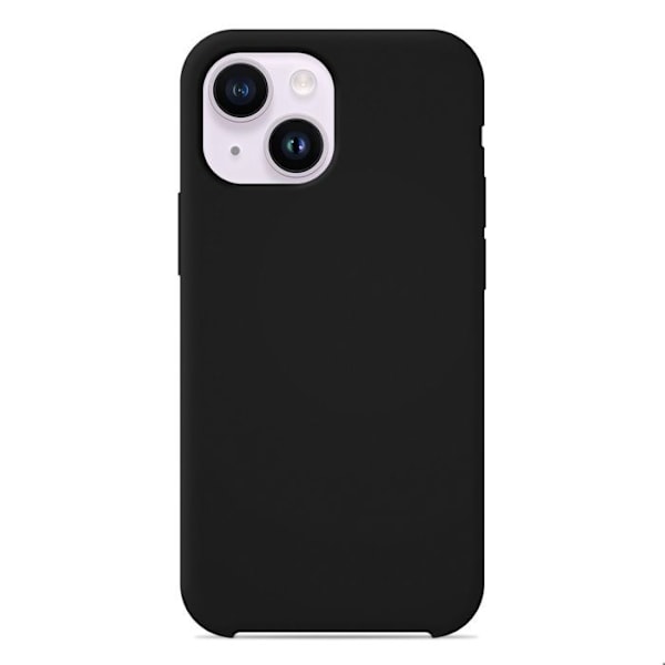 Siliconehölje Soft Touch - Apple - iPhone 14 - Svart - Stötresistent - Trådlös laddning svart