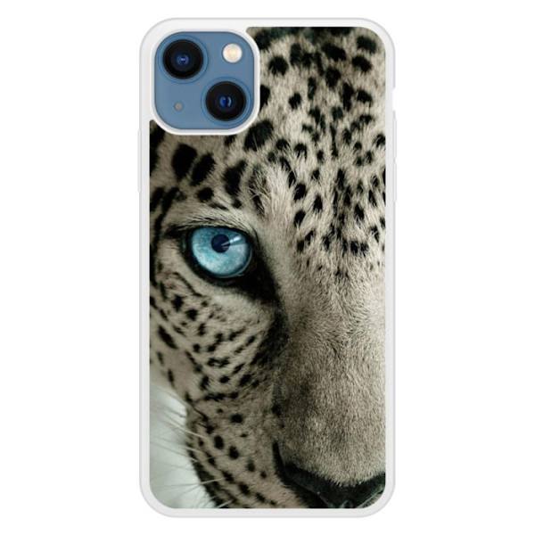 Förstärkt silikonfodral med leopardöga kompatibelt med Apple iPhone 13 Transparent