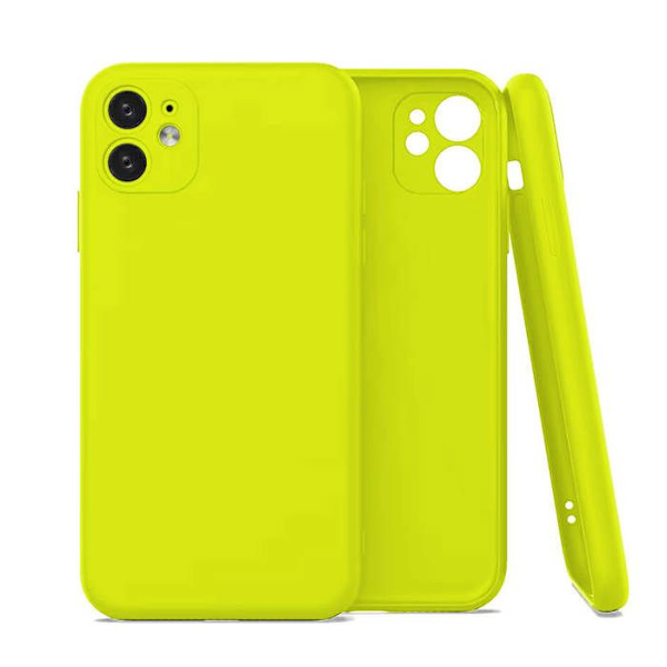 Gul neon silikonfodral - Kompatibel med Samsung Galaxy A02S fluorescerande gul