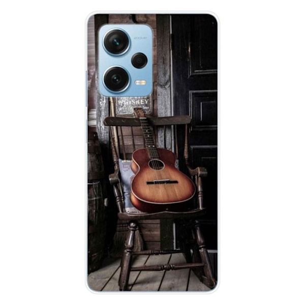 Siliconfodral - Kompatibel med Xiaomi Redmi Note 12 Pro Plus - gitardesign Transparent