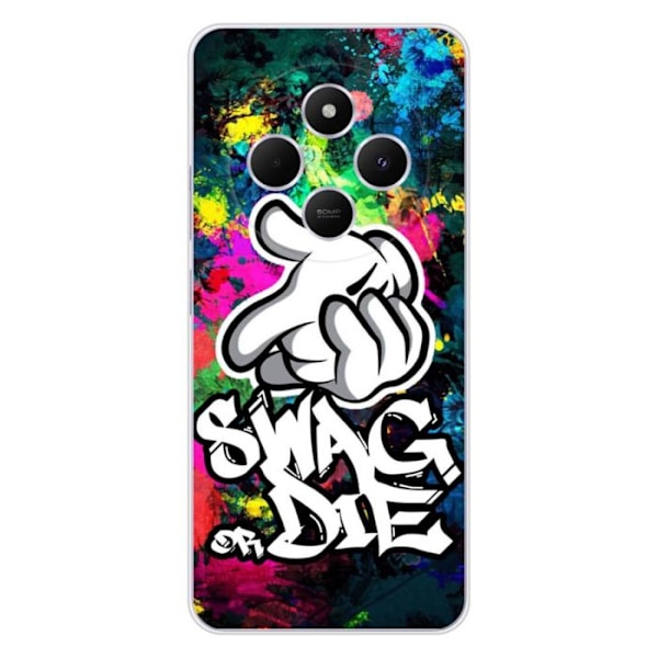 Siliconhölje - Kompatibel med Xiaomi Redmi 14C 4G - design swag or die Transparent