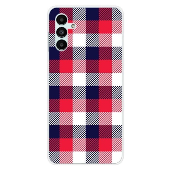 Tryckt silikonfodral som är kompatibelt med Samsung Galaxy A13 5G Tartan Tricolor