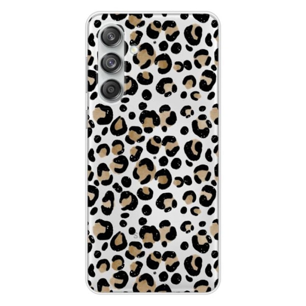 Silikonskal - Kompatibel med Samsung Galaxy M55 5G - leoparddesign Transparent