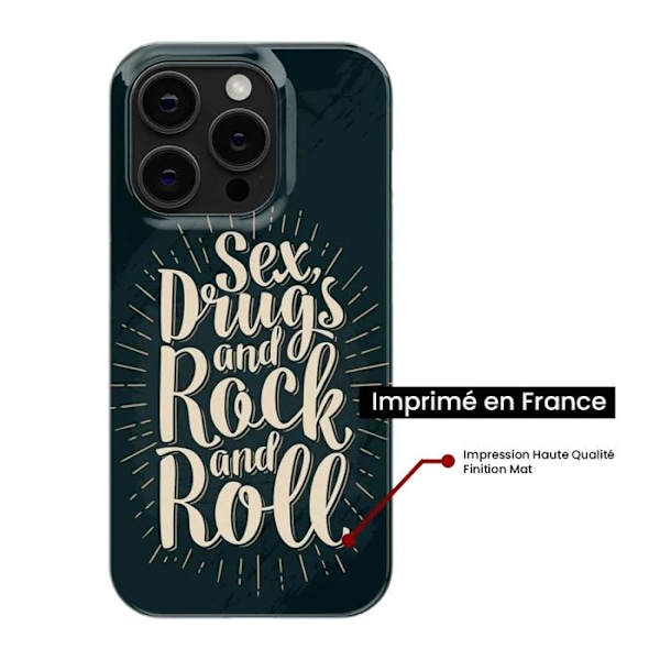 Tryckt silikonfodral som är kompatibelt med OnePlus 11 5G Sex and rock and roll Transparent