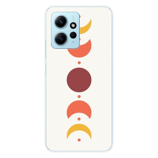 Siliconefodral med tryck - 1001 fodral - Xiaomi Redmi Note 12 4G - Mönster Eclipse - Optimal skydd - Mjuk Transparent