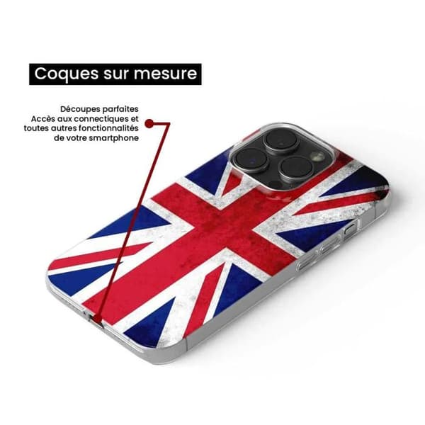 Siliconfodral - Kompatibel med Xiaomi Redmi Note 13 Pro 5G - design med Englands flagga Transparent