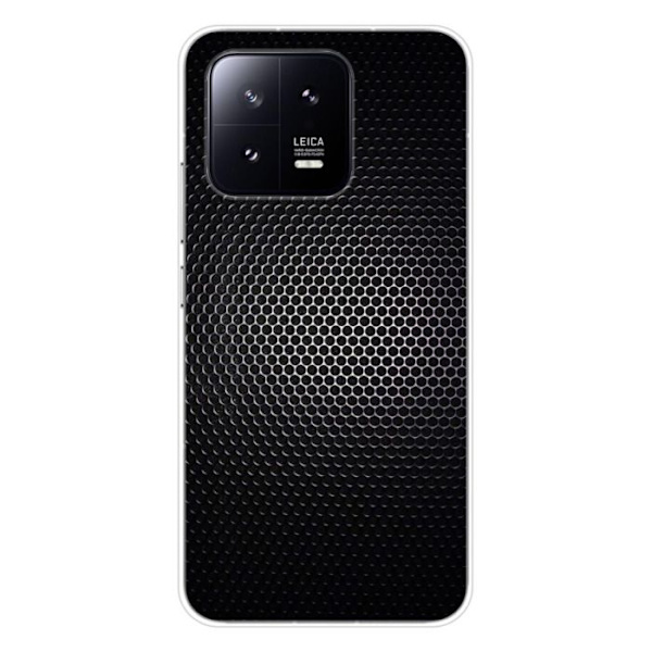 Silicon skal - Kompatibel med Xiaomi 13 - design mörk metall Transparent