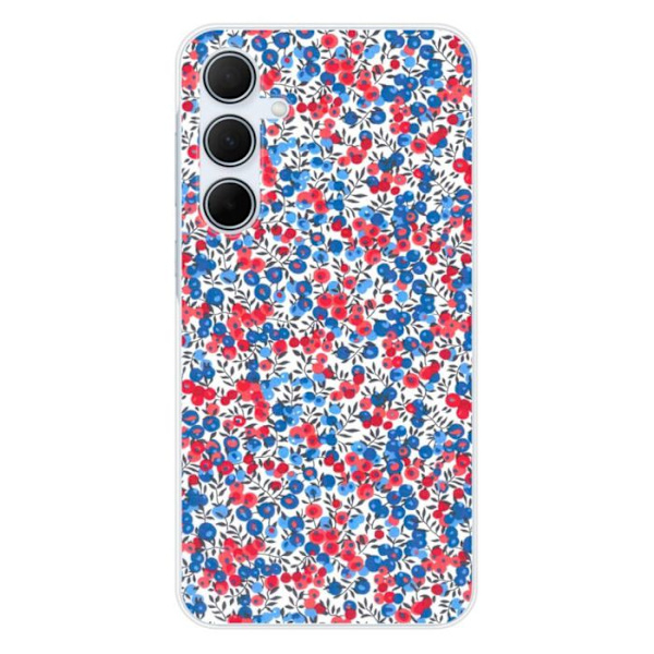 Siliconfodral - Kompatibel med Samsung Galaxy A35 5G - design liberty wiltshire blå Transparent
