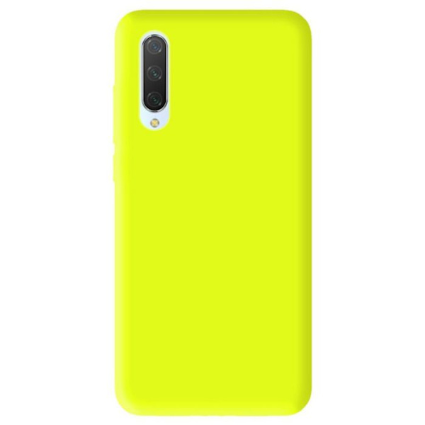 Gul neon silikonfodral - Kompatibel med Xiaomi Mi 9 Lite fluorescerande gul