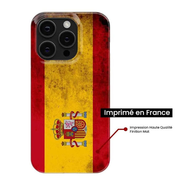 Siliconfodral - Kompatibel med Samsung Galaxy S23 Plus - design med spansk flagga Transparent