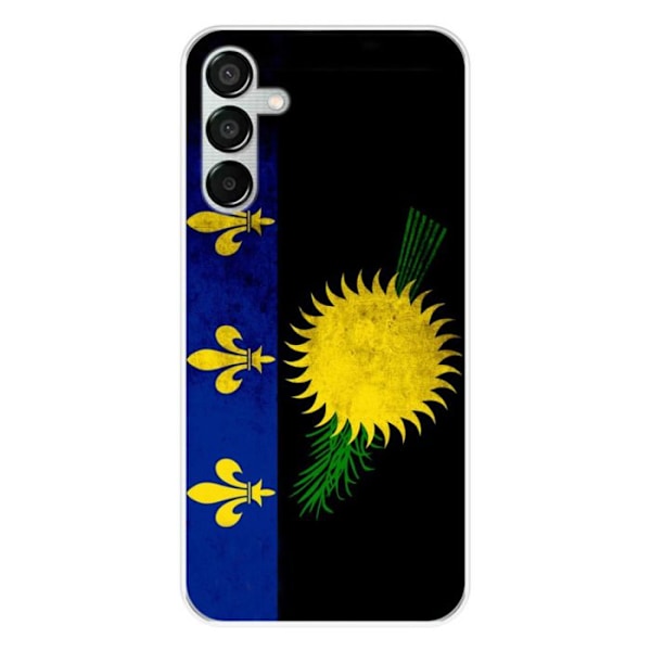 Silicone case printed - 1001 Cases - Galaxy M15 5G - Guadeloupe Flag - Optimal Protection - Flexible Transparent