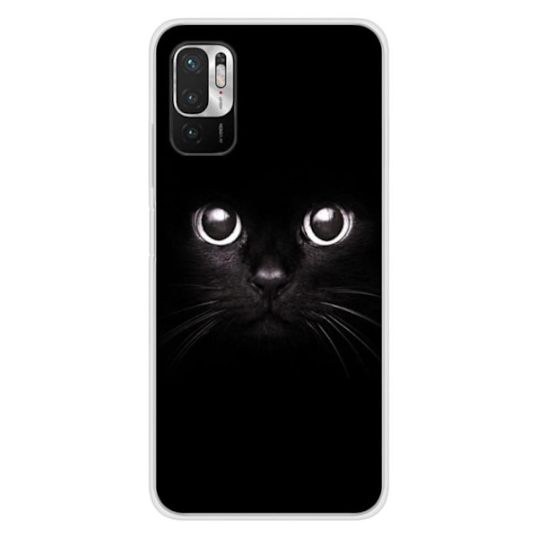 Tryckt silikonfodral kompatibelt Xiaomi Redmi Note 10 Redmi Note 10S Cat Eyes Transparent