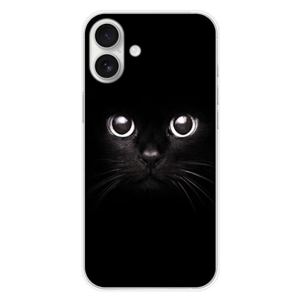 Silikonfodral - Kompatibel med Apple iPhone 16 Plus - design kattögon Transparent