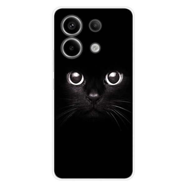 Silikonhuvud - Kompatibel med Xiaomi Redmi Note 13 Pro 5G - design med kattögon Transparent