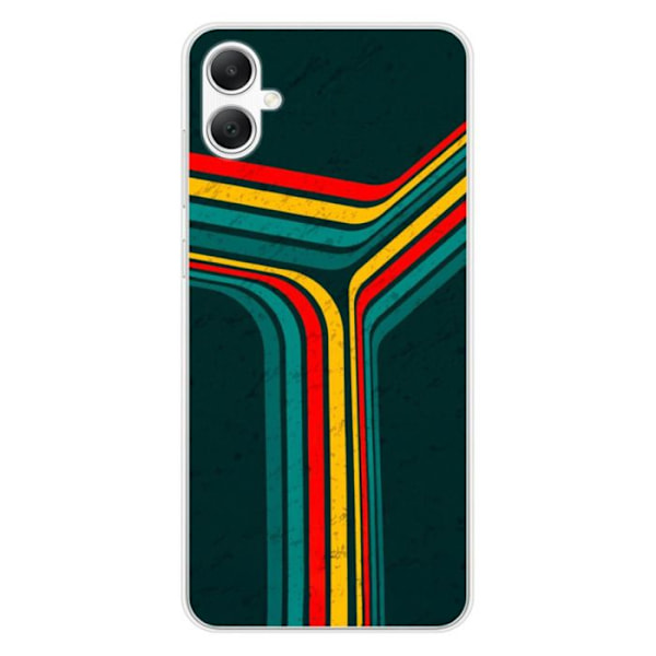 Siliconfodral - Kompatibel med Samsung Galaxy A05 - design med retro linjer Transparent