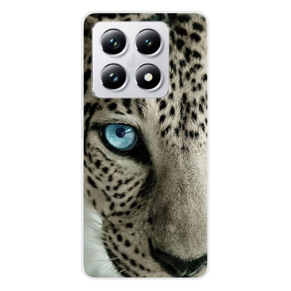 Siliconfodral med tryck - 1001 Fodral - Xiaomi 14T Pro - Leopardögon - Optimal skydd - Flexibelt Transparent