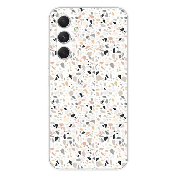 Siliconfodral - Kompatibel med Samsung Galaxy A54 5G - terrazzo färgdesign Transparent