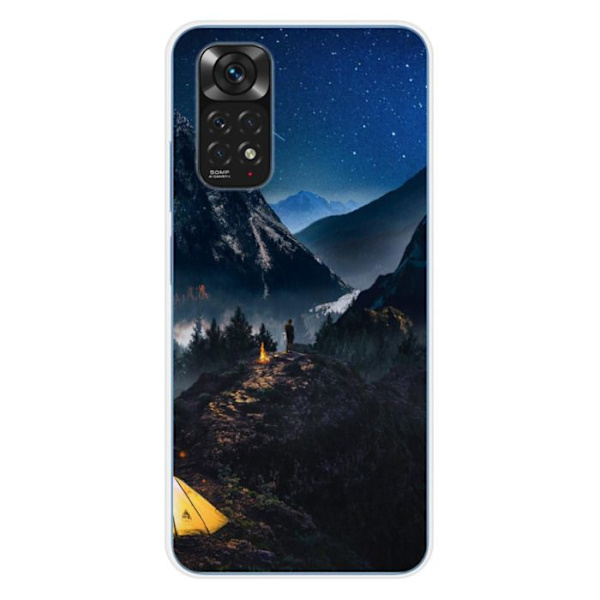 Siliconefodral - Kompatibel med Xiaomi Redmi Note 11 4G - endast design i fjällen Transparent