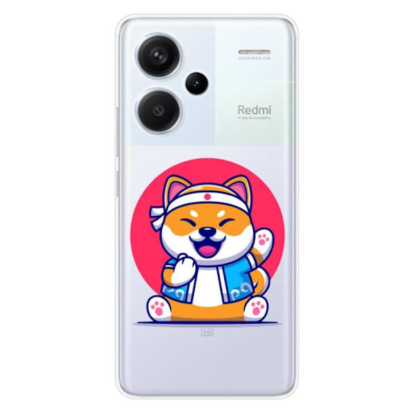 Silikonskal - Kompatibel med Xiaomi Redmi Note 13 Pro Plus 5G - design shiba ninja Transparent