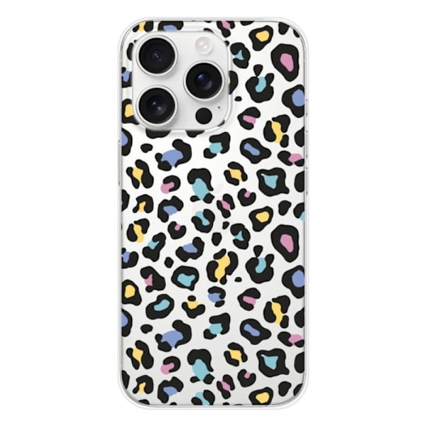 Silicone-fodral - Kompatibel med Apple iPhone 16 Pro - leopardmönster i färg Transparent