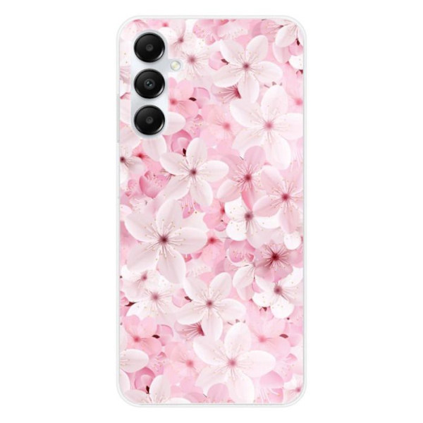 Siliconfodral - Kompatibel med Samsung Galaxy A25 - design sakura Transparent