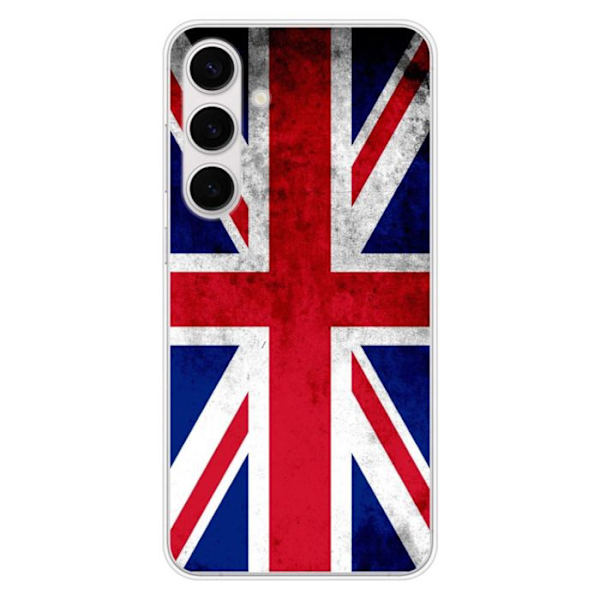 Silikonskal - Kompatibel med Samsung Galaxy S24 FE - design med Englands flagga Transparent