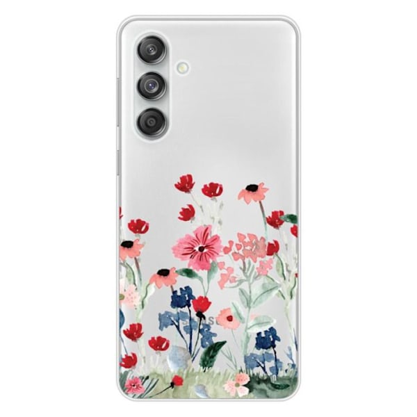 Siliconfodral med tryck - 1001 Fodral - Galaxy M55 5G - Blomstrande Vår - Mjuk - Transparent Transparent
