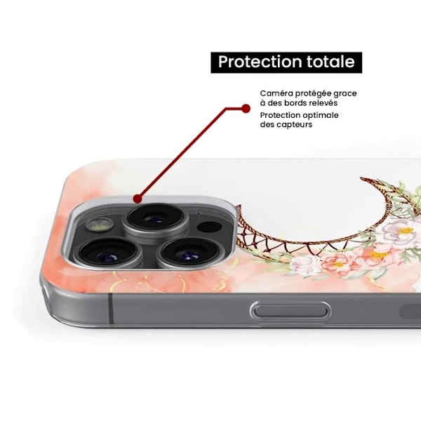 Siliconfodral - Kompatibel med Apple iPhone 14 Plus - design drömfångare måne Transparent