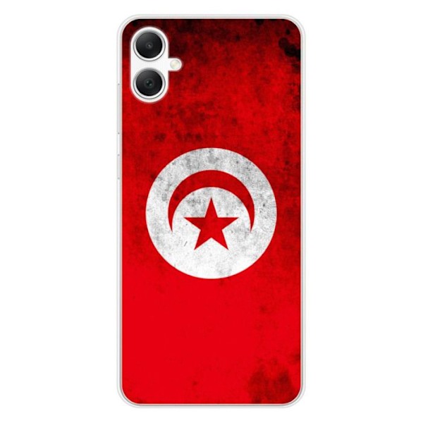 Siliconfodral med tryck - 1001 Fodral - Samsung Galaxy A05 - Tunisiens flagga - Optimal skydd - Mjuk Transparent