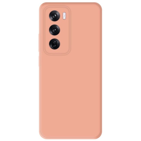 Siliconfodral rosa med låg profil - Kompatibel med Oppo Reno 12 Pro ljusrosa