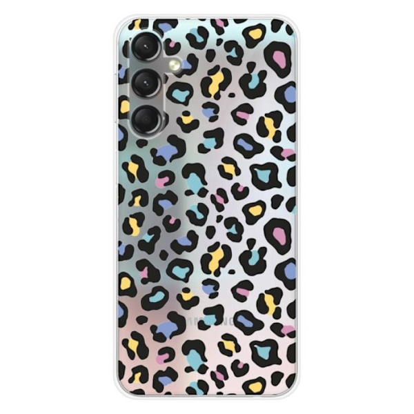 Siliconfodral - Kompatibel med Samsung Galaxy A24 4G - leopardfärgad design Transparent