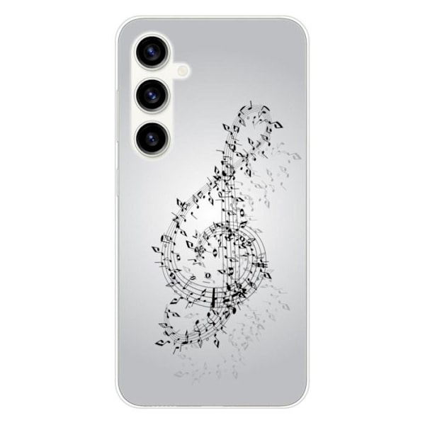 Silikonskal - Kompatibel med Samsung Galaxy S23 FE - design vals av noter Transparent