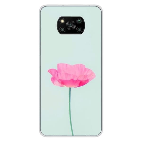 Tryckt silikonfodral kompatibelt med Xiaomi Poco X3 Poco X3 Pro Rose Flower