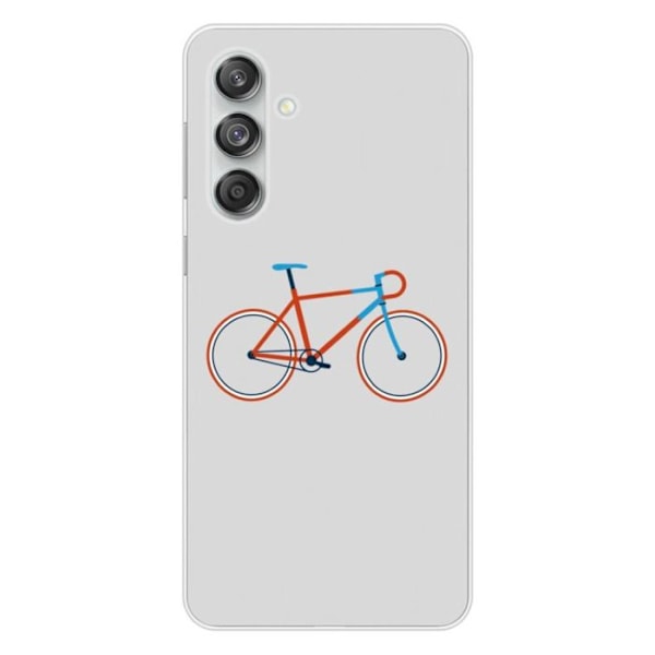Siliconfoder - Kompatibel med Samsung Galaxy M55 5G - design cykelfärg hipster Transparent