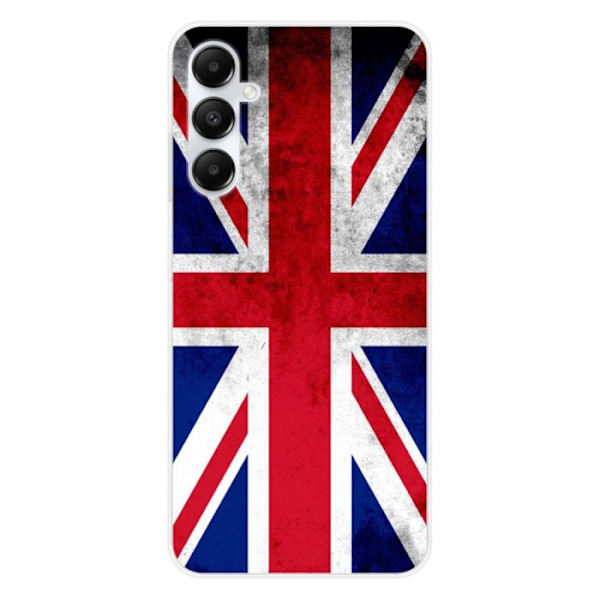 Siliconefodral - Kompatibel med Samsung Galaxy A05S - design med Englands flagga Transparent