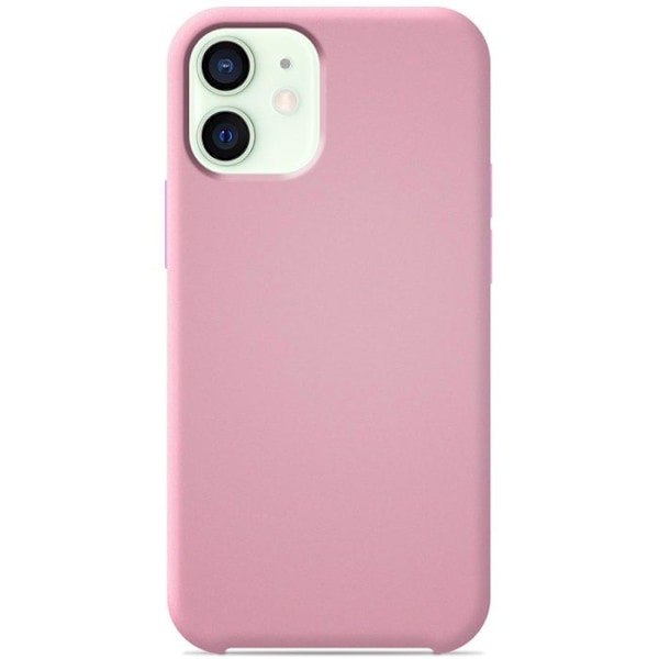 Siliconefodral Soft Touch - Apple - iPhone 12 / 12 Pro - rosaflash - Stötabsorberande - Trådlös laddning rosablix