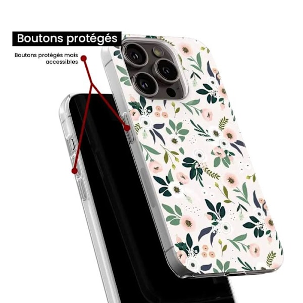 Tryckt silikonfodral som är kompatibelt med Huawei Honor X8A Flowers Transparent