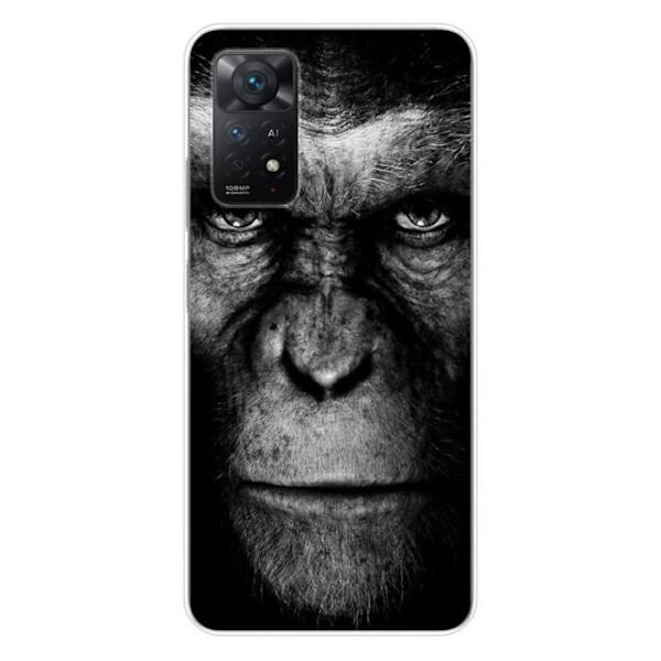 Silicone-fodral - Kompatibel med Xiaomi Redmi Note 11 Pro Plus 5G - design apa Transparent