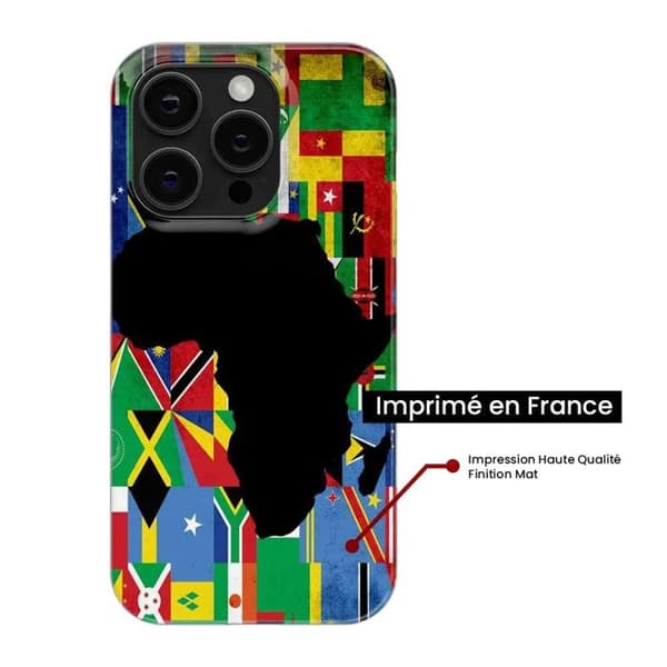 Siliconfodral Flagga Afrika kompatibel med Galaxy S24 FE Transparent