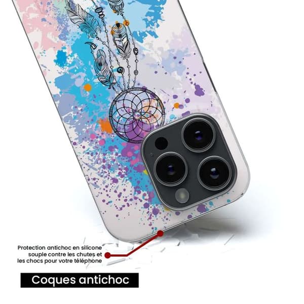 Siliconfodral - Kompatibel med Apple iPhone 14 Plus - drömfångardesign i färg Transparent