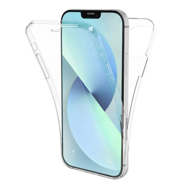 Helhetsskydd 360° - Kompatibel med Apple iPhone 13 Mini - Dubbel genomskinlig skydd. Transparent