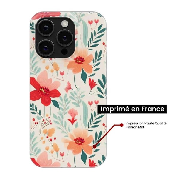 Silicone-skal med tryck kompatibel med Xiaomi Redmi 14C 4G Blomvägg Transparent