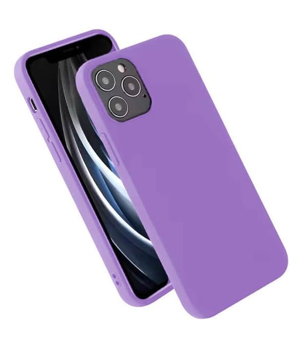 Lila silikonfodral - Kompatibel med Apple iPhone 15 Plus lila