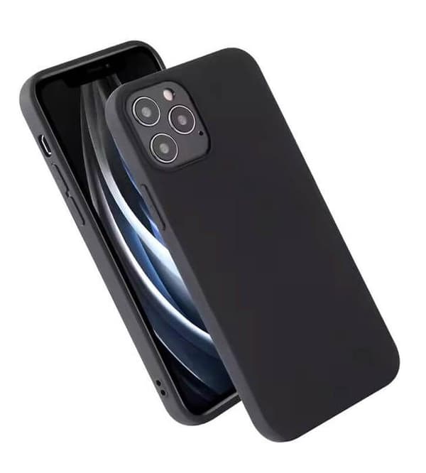 Svart silikonfodral - Kompatibel med Huawei P40 Lite E svart